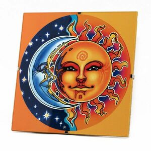 Mandala falikép - Nap Hold kép