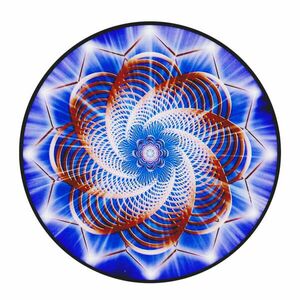 Mandala Ablakmatrica - Lótusz kék barna kép