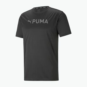 Férfi edzőpóló PUMA Fit Logo Cf Graphic fekete 523098 01 kép