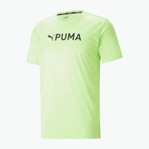Férfi edzőpóló PUMA Fit Logo Cf Graphic zöld 523098 34 kép