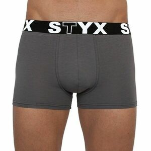Styx MEN'S BOXERS SPORTS RUBBER Férfi boxeralsó, sötétszürke, veľkosť S kép