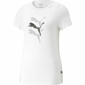 Puma GRAPHICS LAZER CUT TEE Női póló, fehér, méret kép