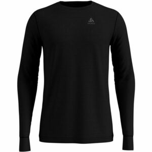 Odlo SUW TOP CREW NECK L/S NATURAL 100% MERINO Hosszú ujjú férfi póló, fekete, veľkosť XL kép