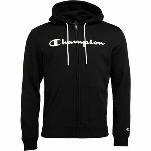 Champion AMERICAN CLASSICS HOODED FULL ZIP SWEATSHIRT Férfi pulóver, fekete, méret S kép