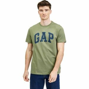 GAP V-BASIC LOGO T Férfi póló, khaki, méret kép