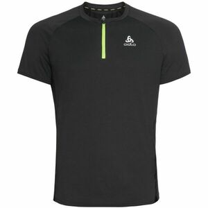 Odlo AXALP TRAIL T-SHIRT CREW NECK S/S 1/2 ZIP Férfi póló, fekete, méret kép