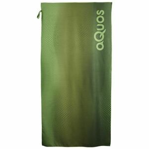 AQUOS TECH TOWEL 75x150 Gyorsan száradó sporttörülköző, zöld, méret kép