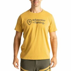 ADVENTER & FISHING COTTON SHIRT SAND Férfi póló, barna, méret kép
