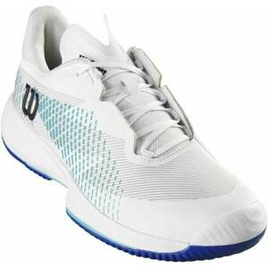 Wilson Kaos Swift 1.5 Mens Tennis Shoe White/Blue Atoll/Lapis Blue 42 Férfi tenisz cipők kép