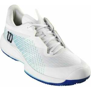 Wilson Kaos Swift 1.5 Clay Mens Tennis Shoe White/Blue Atoll/Lapis Blue 45 1/3 Férfi tenisz cipők kép