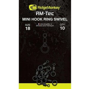 RidgeMonkey RM-Tec Mini Hook Ring Swivel 10 db kép