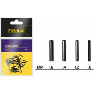 Delphin Single Crimps 1, 0 mm 40 db kép
