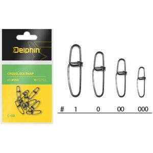 Delphin Crosslock Snap C-03 Méret 000 10 db kép