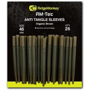 RidgeMonkey RM-Tec Anti Tangle Sleeves 45mm Barna 25db kép