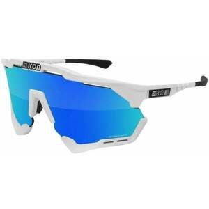 SCICON Aeroshade XL White Gloss/SCNPP Multimirror Blue/Clear Kerékpáros szemüveg kép