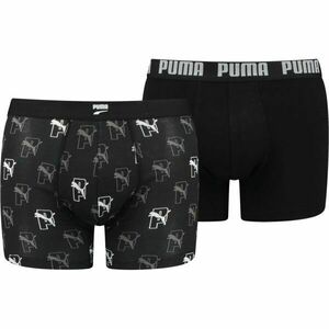 Puma MEN AOP BOXER 2P Férfi boxeralsó, fekete, méret kép
