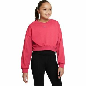 Nike YOGA DF FLC PO Lány pulóver, rózsaszín, méret kép