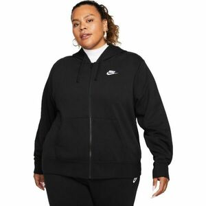 Nike NSW CLUB FLC FZ HDY STD PLUS Női pulóver, fekete, méret kép