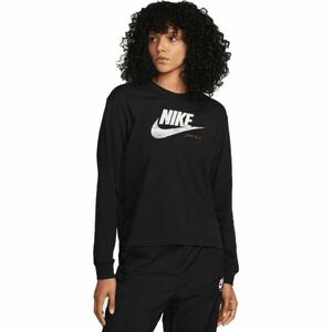 Nike NSW TEE OC 1 LS BOXY Női felső, fekete, veľkosť L kép