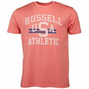 Russell Athletic T-SHIRT M Férfi póló, lazac, méret kép
