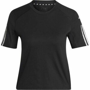 adidas TR-ES COT T Női rövidített póló, fekete, méret kép