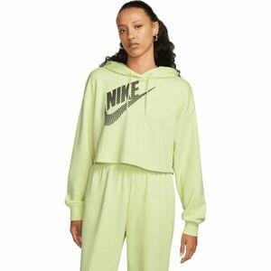 Nike NSW FLC PO HOODIE CROP DNC Női pulóver, világoszöld, veľkosť XS kép