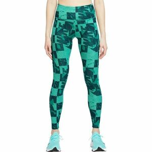 Nike DF FAST MR TGHT NV Női legging, zöld, méret kép