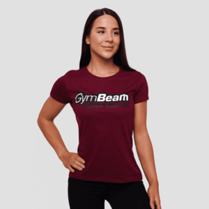 Beam női póló Burgundy - GymBeam kép