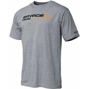 Savage Gear Signature Logo T-Shirt Grey Melange kép