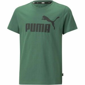 Puma ESS LOGO TEE B Fiú póló, sötétzöld, méret kép