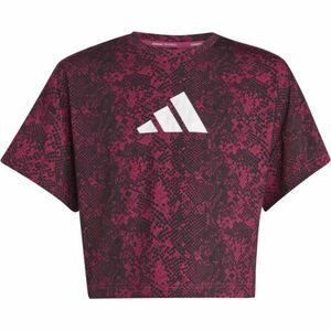 adidas TI AOP TEE Lány póló sportoláshoz, rózsaszín, veľkosť 164 kép