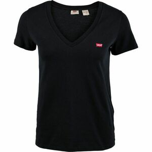 Levi's PERFECT V-NECK TEE SHIRT Női póló, fekete, veľkosť S kép