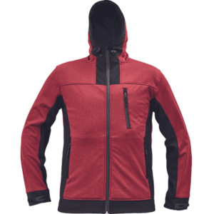 CERVA HUYER SOFTSHELL Férfi softshell kabát, piros, veľkosť XL kép