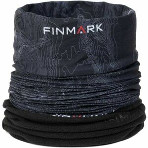 Finmark FSW-216 Multifunkcionális kendő fleece résszel, fekete, veľkosť UNI kép