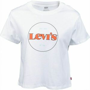 Levi's GRAPHIC VARSITY TEE NEW CIRCLE Női póló, fehér, veľkosť M kép