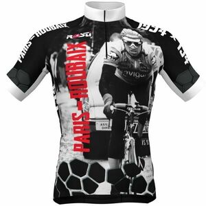 Rosti PARIGI ROUBAIX Férfi kerékpáros mez, fekete, méret kép