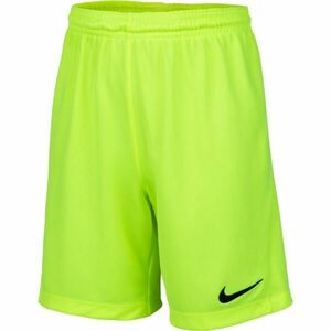 Nike DRI-FIT PARK 3 JR TQO Fiú rövidnadrág focira, fényvisszaverő neon, méret kép