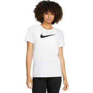 Nike NK DF TEE SWOOSH Női póló, fehér, veľkosť L kép