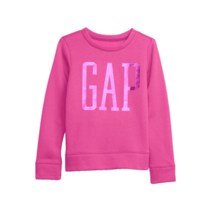 GAP V-DB LOGO CREW Lány pulóver, rózsaszín, méret kép