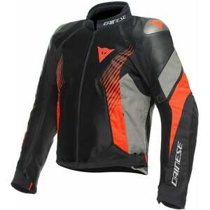 Dainese Super Rider 2 Absoluteshell™ Jacket Black/Dark Full Gray/Fluo Red 44 Textildzseki kép