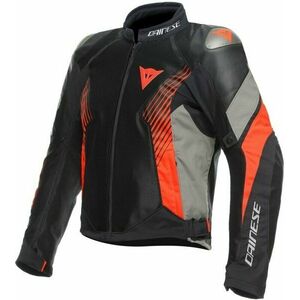 Dainese Super Rider 2 Absoluteshell™ Jacket Black/Dark Full Gray/Fluo Red 58 Textildzseki kép