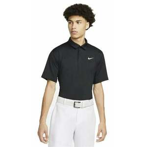 Nike Dri-Fit Tour Mens Solid Golf Polo Black/White M kép