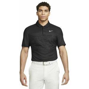 Nike Dri-Fit ADV Tiger Woods Mens Golf Polo Black/Anthracite/White XL kép