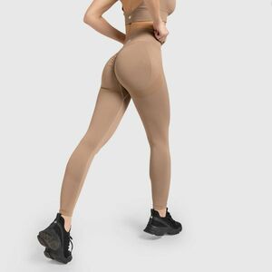 Varrás nélküli leggings Iron Aesthetics Seamless Butt, bézs kép