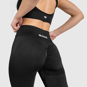 Varrás nélküli leggings Iron Aesthetics Seamless Butt, fekete kép