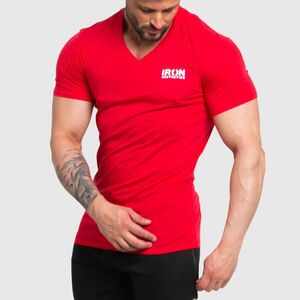 Férfi fitness póló Iron Aesthetics Explore, piros kép
