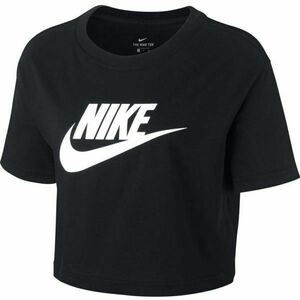 Nike NSW TEE ESSNTL CRP ICN FTR W Női póló, fekete, veľkosť M kép
