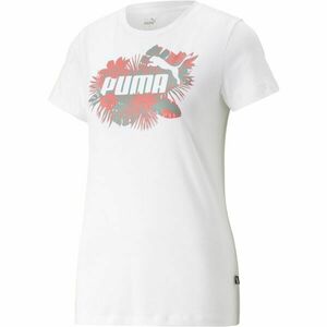 Puma ESS + FLOWER POWER TEE Női póló, fehér, veľkosť L kép