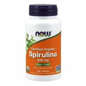Spirulina 500 mg - NOW Foods kép