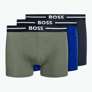 Hugo Boss Trunk Bold Design férfi boxeralsó 3 pár kék/fekete/zöld 50490027-466 kép